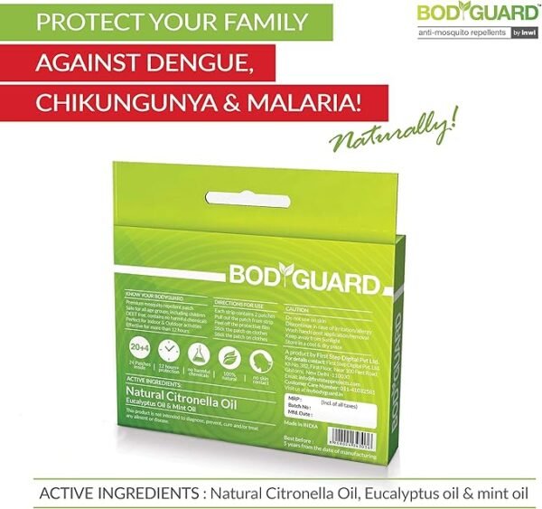 Bodyguard Premium Natural Anti Mosquito Repellent Patches (1 X 24 Patches) - Image 6